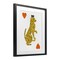 Stupell Industries Leopard & Hearts Card Framed Print Under Glass, design by Svetlana Aleynikova